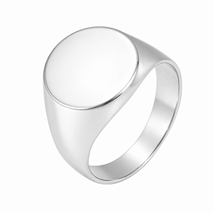Anel em Prata 925 Chapa Oval