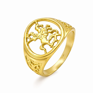 Anel em Ouro 18k São Jorge