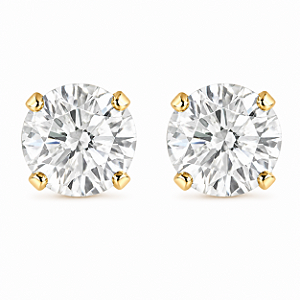 Brinco em Ouro 18K Ponto de Luz Zirconia