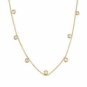 Gargantilha em Ouro 18k com Zirconias