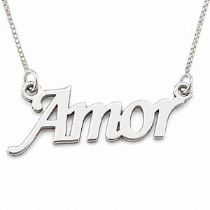 Manuscrito em Prata 925 Amor