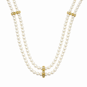 Gargantilha em Ouro 18K com Pérolas de 3,50 mm