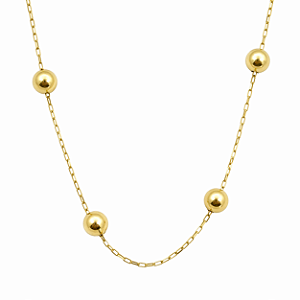 Gargantilha em Ouro 18K Bola
