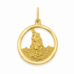 Pingente em Ouro 18K Santo Expedito