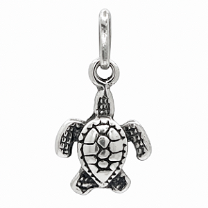 Pingente em Prata 925 Tartaruga Envelhecida