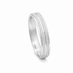 Aliança em Prata 925 Diamantada