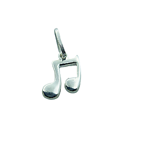 Pingente em Prata 925 Nota Musical