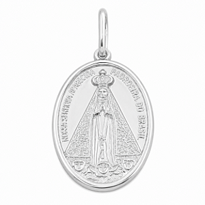 Pingente em Prata 925 Nossa Senhora Aparecida
