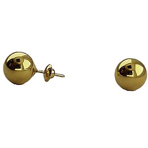 Brinco em Ouro 18k Bola 8,00