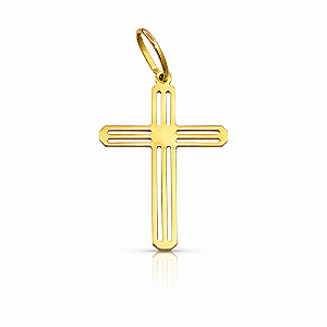 Pingente em Ouro 18k Cruz Vazada