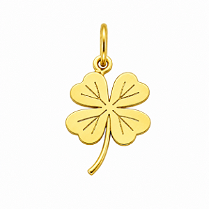 Pingente em Ouro 18k Trevo de 4 Folhas
