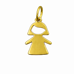 Pingente em Ouro 18k Menina