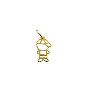 Pingente em Ouro 18k Menino Vazada