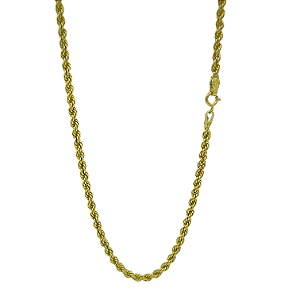 Corrente em Ouro 18k Fio torcido 50 cm