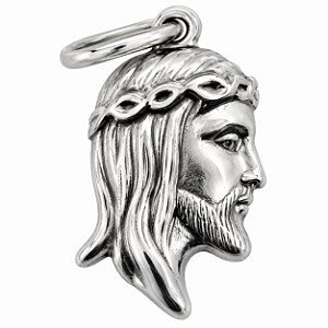 Pingente em Prata 925 Face de Cristo