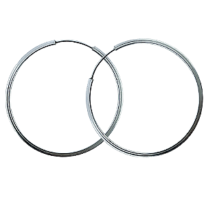 Argola em Prata 925 Redonda Fio Quadrado