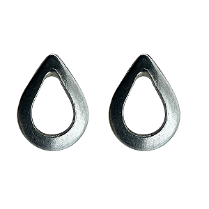 Brinco em Prata 925 Gota Vazada