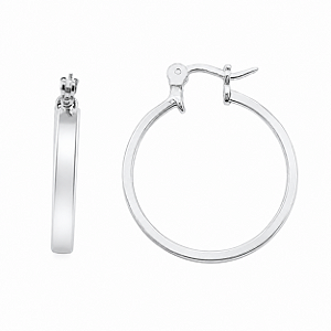 Argola em Prata 925 redonda de Click