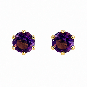 Brinco em Ouro 18K com Ametista