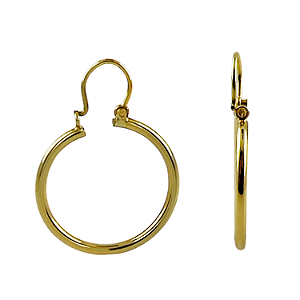 Argola em Ouro 18K Redonda