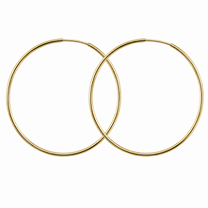 Argola em Ouro 18K Redonda