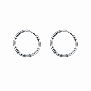 Brinco em Prata 925 Argola redonda torcida