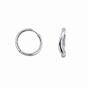 Brinco em Prata 925 Argola redonda torcida