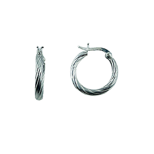 Argola em Prata 925 Fio Torcido