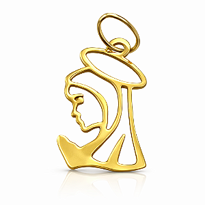 Pingente em Ouro 18k Ave Maria
