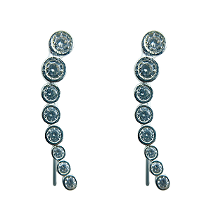 Brinco em Prata 925 com Zirconias