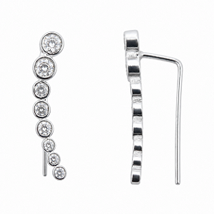 Brinco em Prata 925 com Zirconias