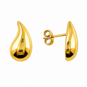 Brinco em Ouro 18K Gota 17 mm