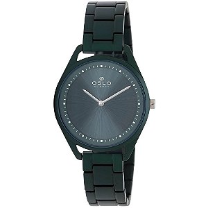 Relógio Oslo Feminino Slim Alumínio Verde Esmeralda OFEAAS9T0001 E1EX