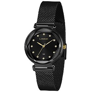 Relógio Lince Feminino Fashion Mesh Black LRN4807L34 P1PX