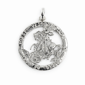 Pingente em Prata 925 São Jorge