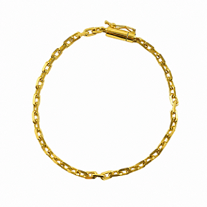 Pulseira em Ouro 18K Elo Diamante