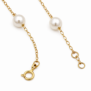 Pulseira em Ouro 18K Perola 5.30 mm
