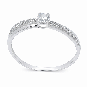 Anel em Prata 925 Solitario 3mm