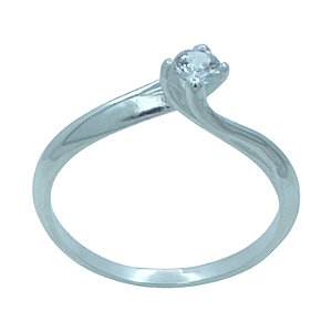 Anel em Prata 925 Solitario 4,00mm