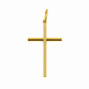Pingente em Ouro 18k Cruz Palito Lisa