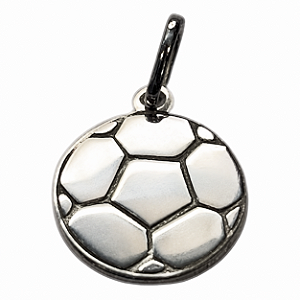 Pingente em Prata 925 Bola de Futebol
