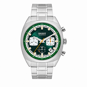 Relógio Orient Neo Vintage Masculino Cronógrafo Verde MBSSC269-E1SX