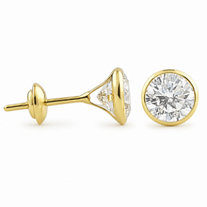 Brinco em Ouro 18K com Zircônia 5,00 mm - Modelo 0160236
