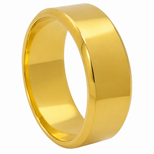 Aliança em Ouro 18K 8,00 mm Larga e Polida