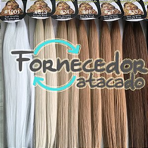 Atacado 10 pcs - Cabelo Orgânico Liso 70cm Solto Fio a fio STB 160 Gramas