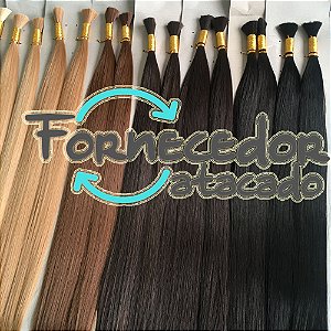 Atacado 50 pcs - Cabelo Orgânico Liso 70cm Solto Fio a fio STB 160 Gramas