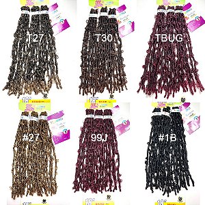 Cabelo Butterfly Locs Braid Crochet 45cm 24mechas 260g 3x