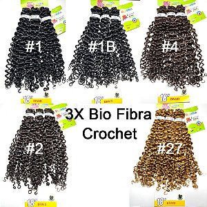 Cabelo Solto Cacheado Loose Curl Braid Crocht / Bio Fibra 180g 3x
