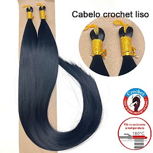 Atacado 50 PCS - Cabelo Orgânico Crochet Liso 160g 70cm Braid Top Fibra HT