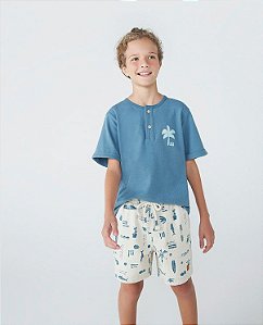 Conjunto Masculino Camiseta e Bermuda Hering